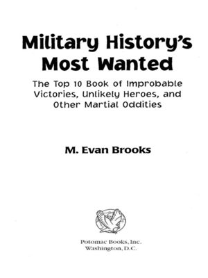 cover image of Military History's Most Wanted&#8482;